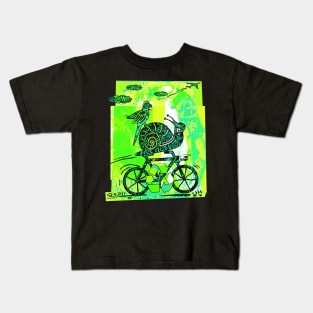 Earth Day Recycling Snail 2 Kids T-Shirt